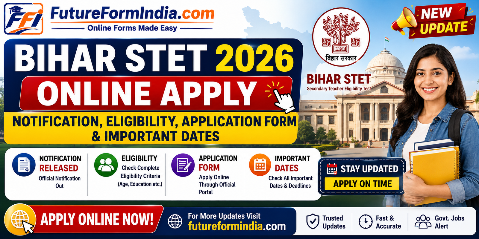 Bihar STET 2026 Online Apply: Notification, Eligibility, Application Form & Important Dates